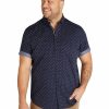 Big & Tall * | Johnny Bigg Best Quality Benson Stretch Shirt In Navy