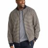 Big & Tall * | Johnny Bigg Typical Style Fletcher Check Bomber Jacket In Brown