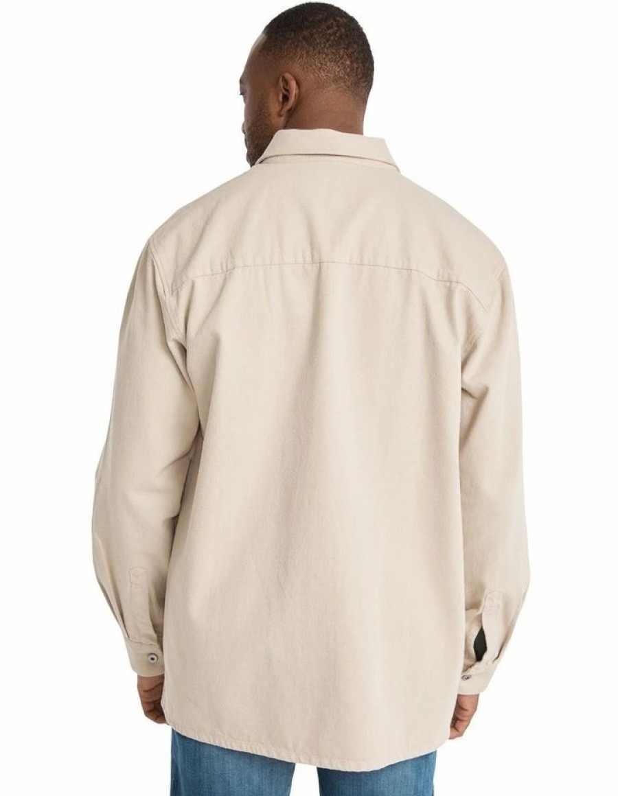 Accessories * | Johnny Bigg Crazy Deals Kendrick Twill Overshirt In Stone