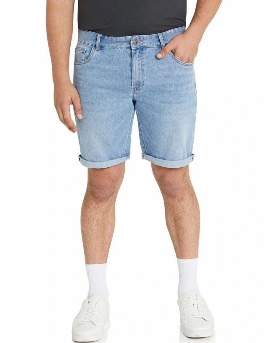 Clothing * | Johnny Bigg New Axel Stretch Denim Short In Blue