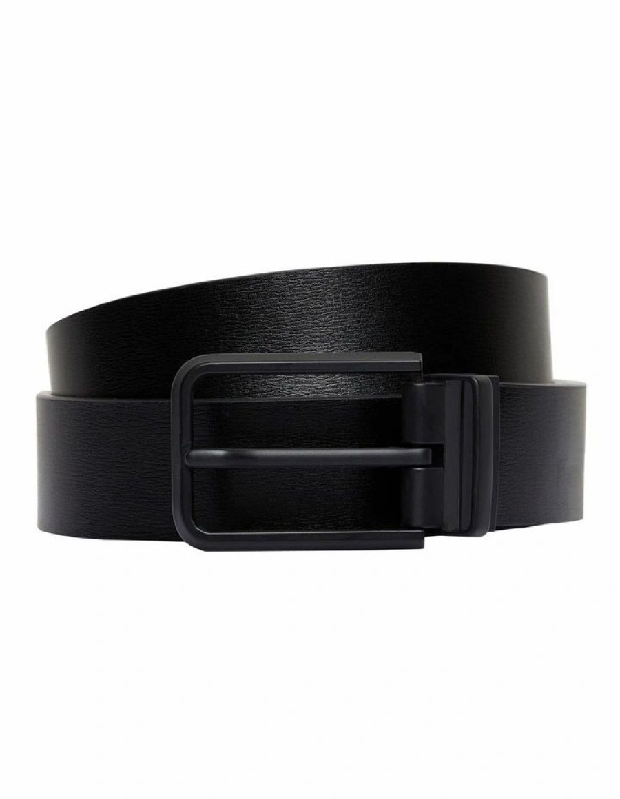 Accessories * | Johnny Bigg New Brandon Reversible Belt In Black