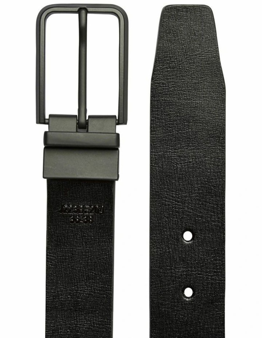 Accessories * | Johnny Bigg New Brandon Reversible Belt In Black