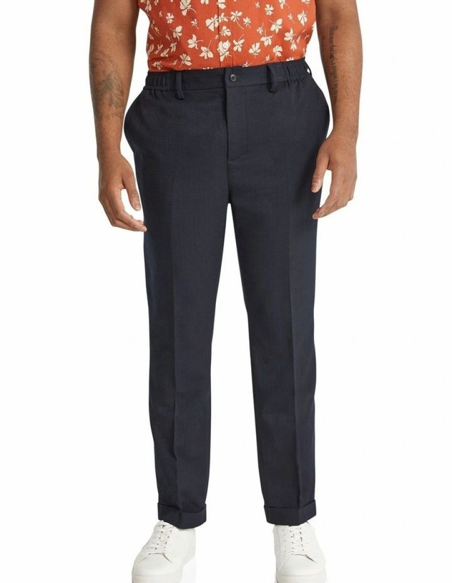 Clothing * | Johnny Bigg New Threads Davis Smart Pant In Blue Navy