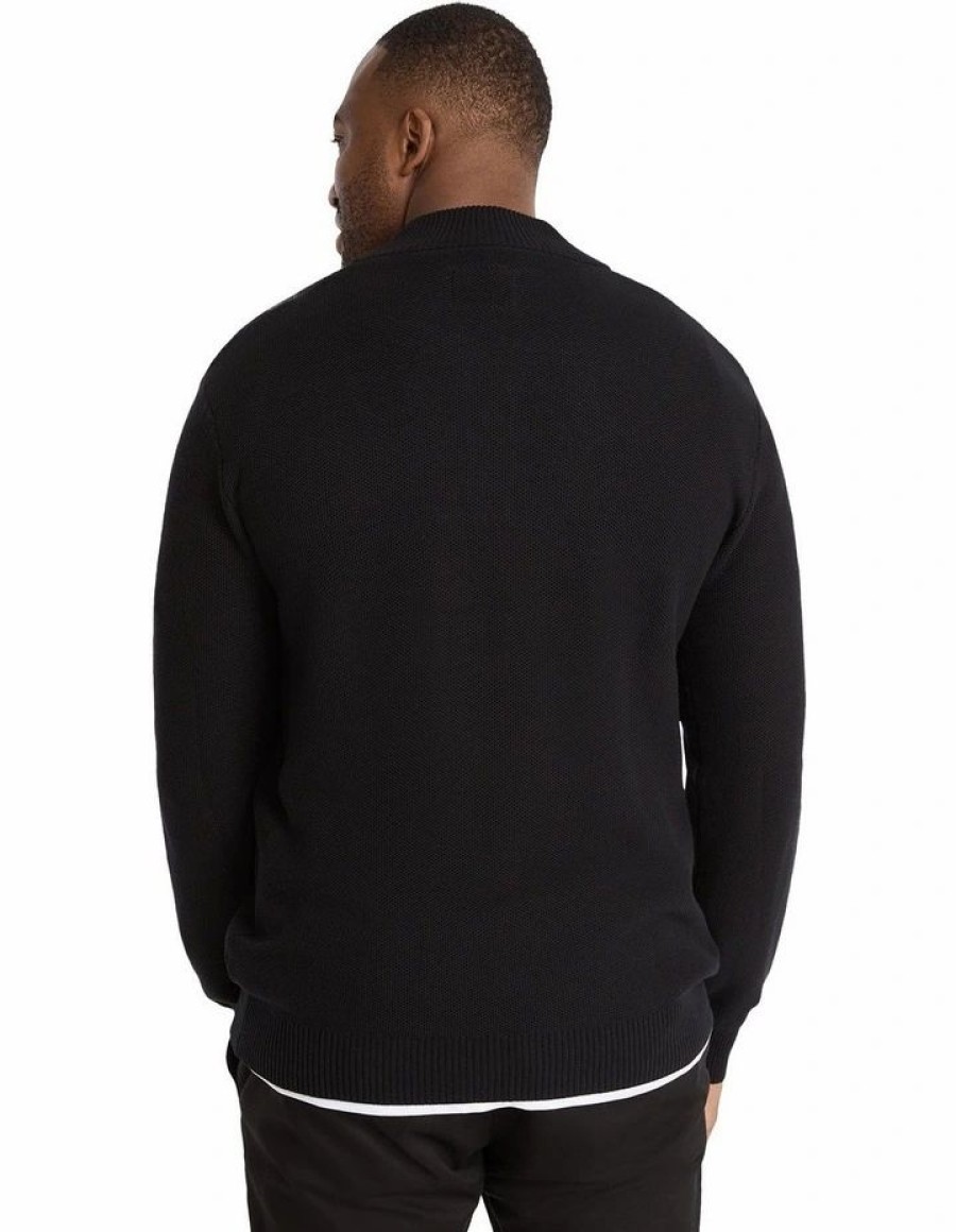 Big & Tall * | Johnny Bigg Hot Sell Keating Stripe Sweater In Black