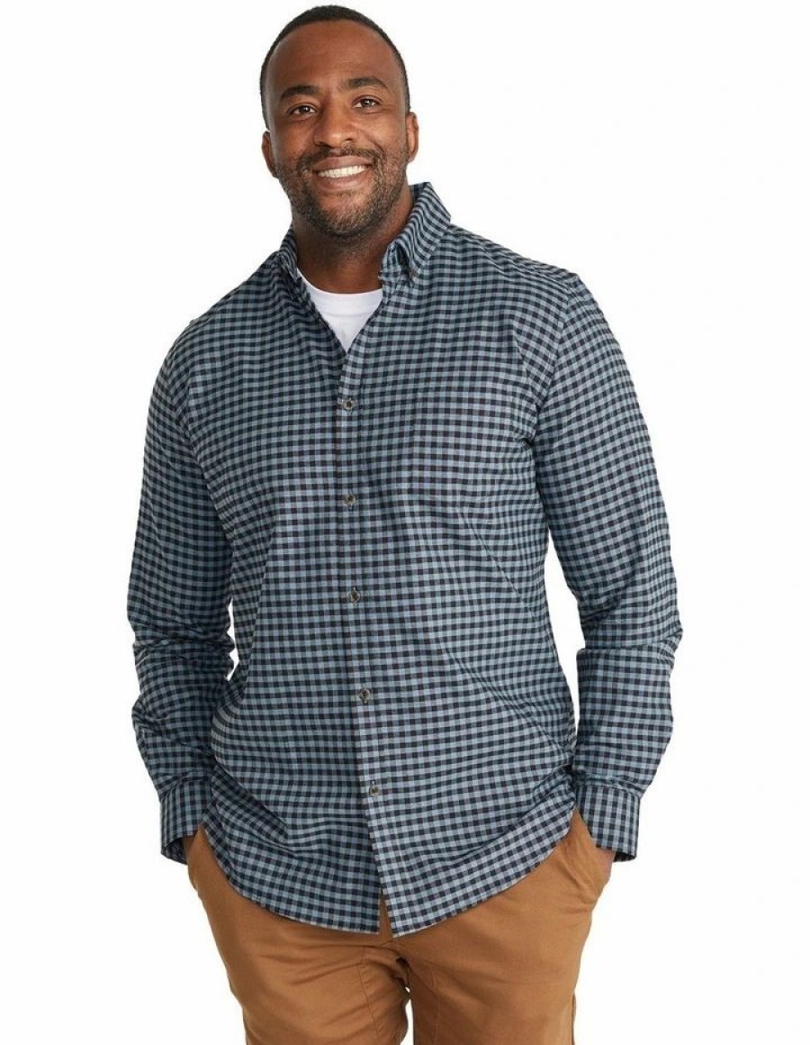 Big & Tall * | Johnny Bigg Premium Robin Check Shirt In Blue