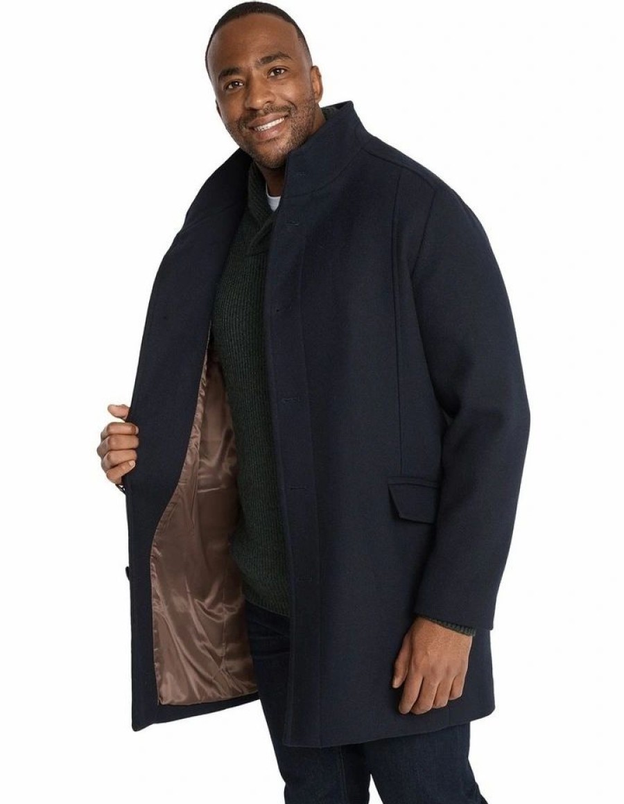 Big & Tall * | Johnny Bigg Best Quality Hutton Coat In Navy