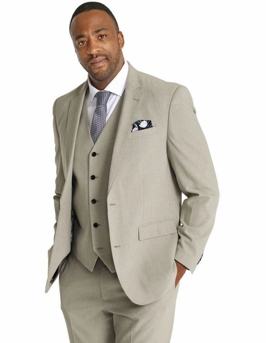 Suiting & Occasionwear * | Johnny Bigg Less Expensive Clooney Stretch Suit Jacket In Grey Stone