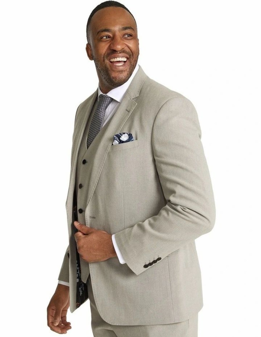 Suiting & Occasionwear * | Johnny Bigg Less Expensive Clooney Stretch Suit Jacket In Grey Stone