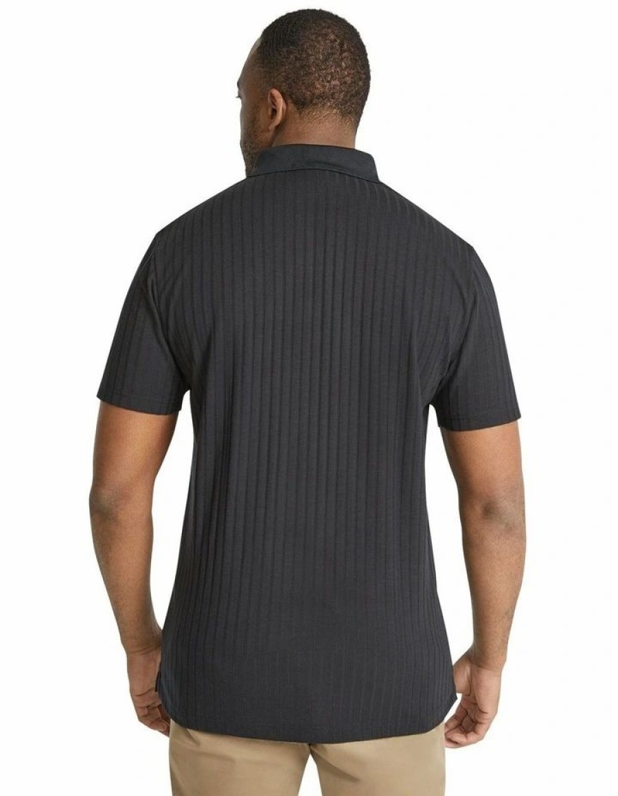 Clothing * | Johnny Bigg Classical Page Rib Polo In Black