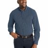 Big & Tall * | Johnny Bigg Cheap Jeremy Micro Print Shirt In Blue