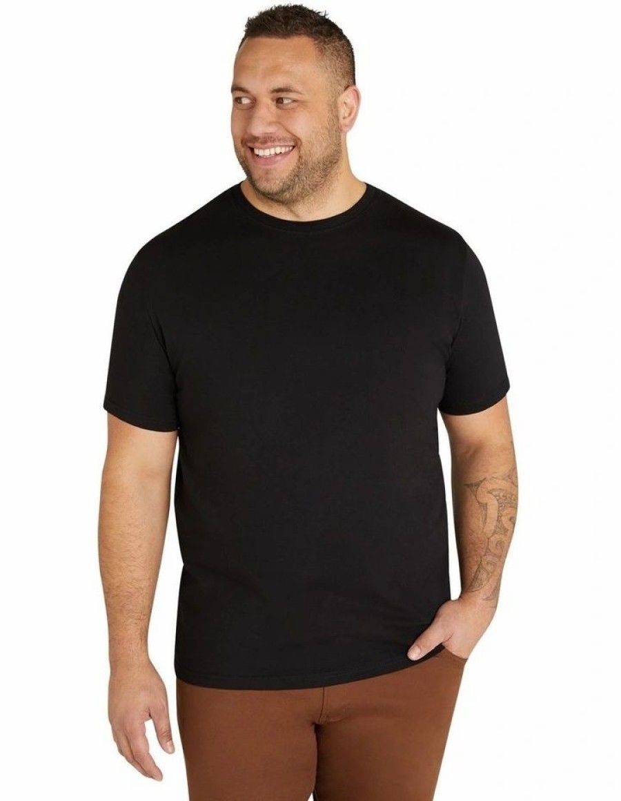 Clothing * | Johnny Bigg Cheap Essential Crew Neck Tee In Black