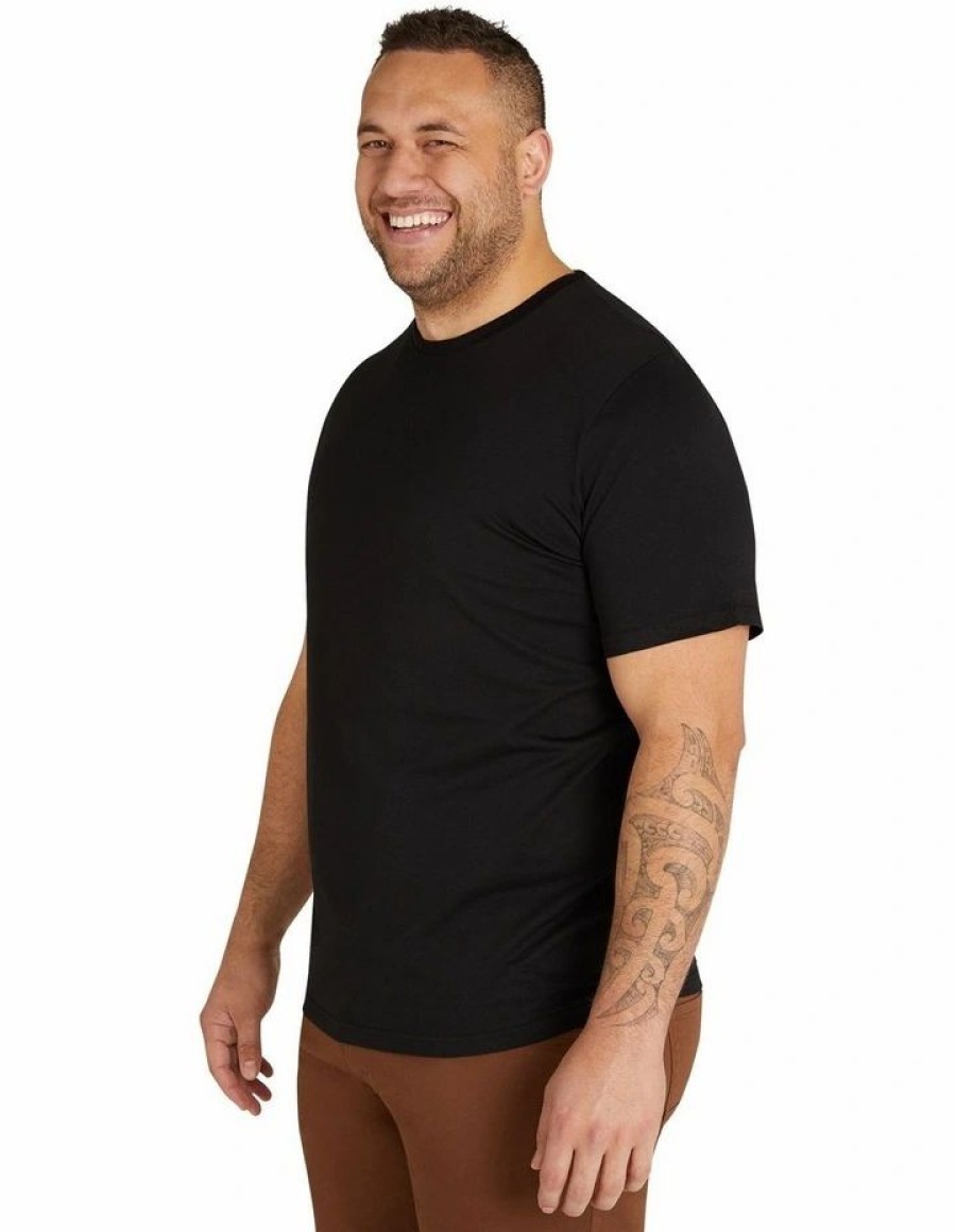 Clothing * | Johnny Bigg Cheap Essential Crew Neck Tee In Black