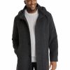 Big & Tall * | Johnny Bigg Premium Evans Hood Overcoat In Charcoal