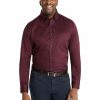 Big & Tall * | Johnny Bigg Official Bryson Paisley Print Shirt In Burgundy