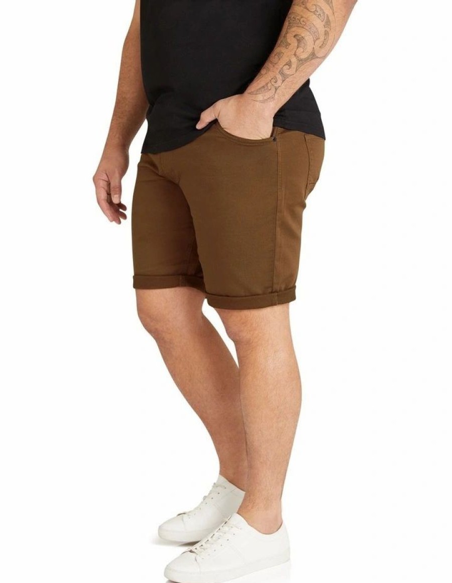 Clothing * | Johnny Bigg Typical Style Cameron Knit Short In Brown Mustard