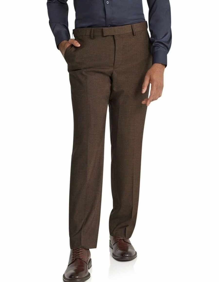 Suiting & Occasionwear * | Johnny Bigg Outlet Sale Austin Stretch Dress Pant In Brown