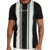 Clothing * | Johnny Bigg Cheap Vertical Stripe Longline Tee In Black