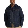 Big & Tall * | Johnny Bigg New Threads Duke Stretch Denim Jacket In Blue Dark Denim