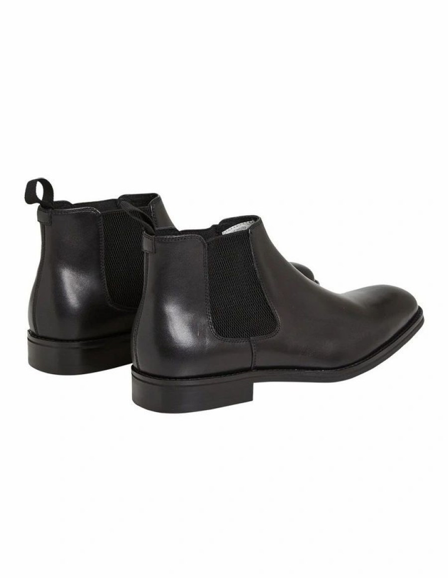 Shoes * | Johnny Bigg Typical Style Morgan Leather Chelsea Boot In Black