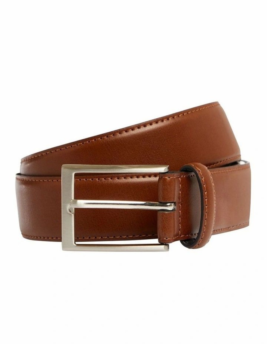 Accessories * | Johnny Bigg Less Expensive Oliver Prong Belt In Brown Tan