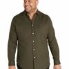 Big & Tall * | Johnny Bigg Classical Anders Linen Shirt In Olive