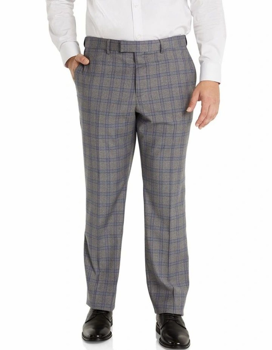 Suiting & Occasionwear * | Johnny Bigg Outlet Sale Patterson Check Stretch Dress Pant In Grey