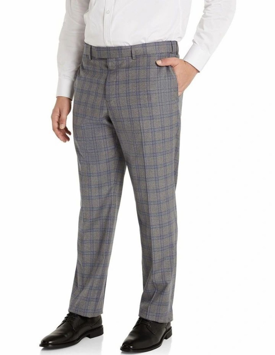 Suiting & Occasionwear * | Johnny Bigg Outlet Sale Patterson Check Stretch Dress Pant In Grey