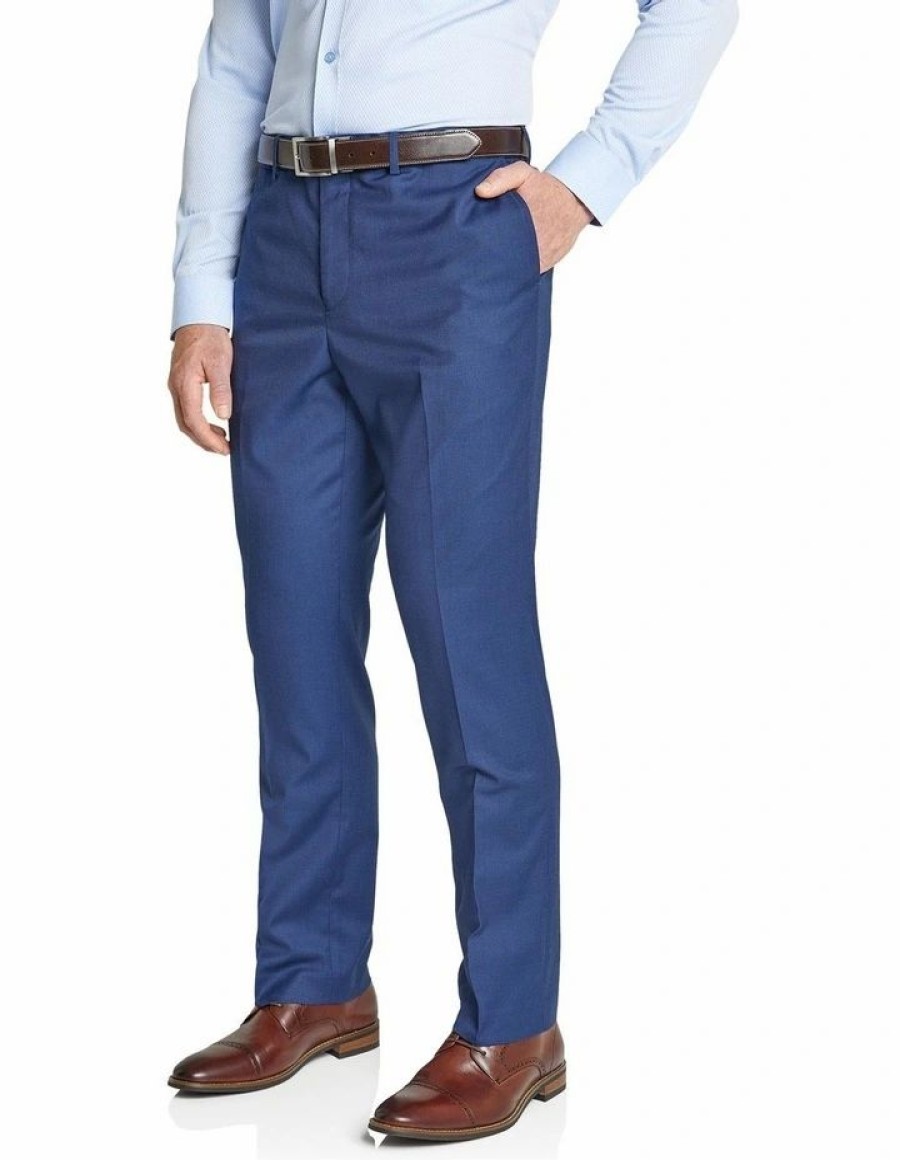 Suiting & Occasionwear * | Johnny Bigg Less Expensive The Diego Stretch Elastic Dress Pant Royal Blue