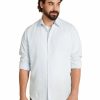 Big & Tall * | Johnny Bigg Official Anders Linen Shirt In Pale Blue