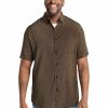 Big & Tall * | Johnny Bigg Typical Style Flynn Geo Print Viscose Shirt In Stone