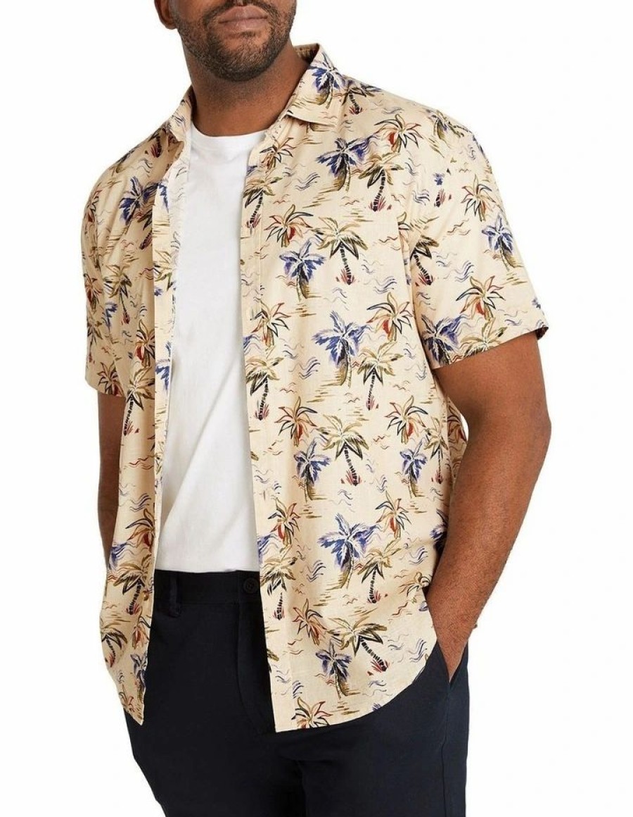 Big & Tall * | Johnny Bigg New Threads Retro Hawaiian Print Shirt In Multi Assorted