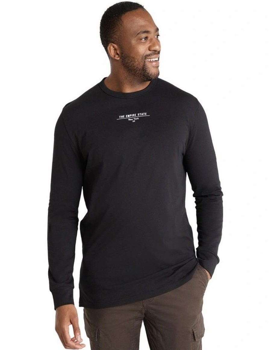 Clothing * | Johnny Bigg New Empire State Long Sleeve Top In Black