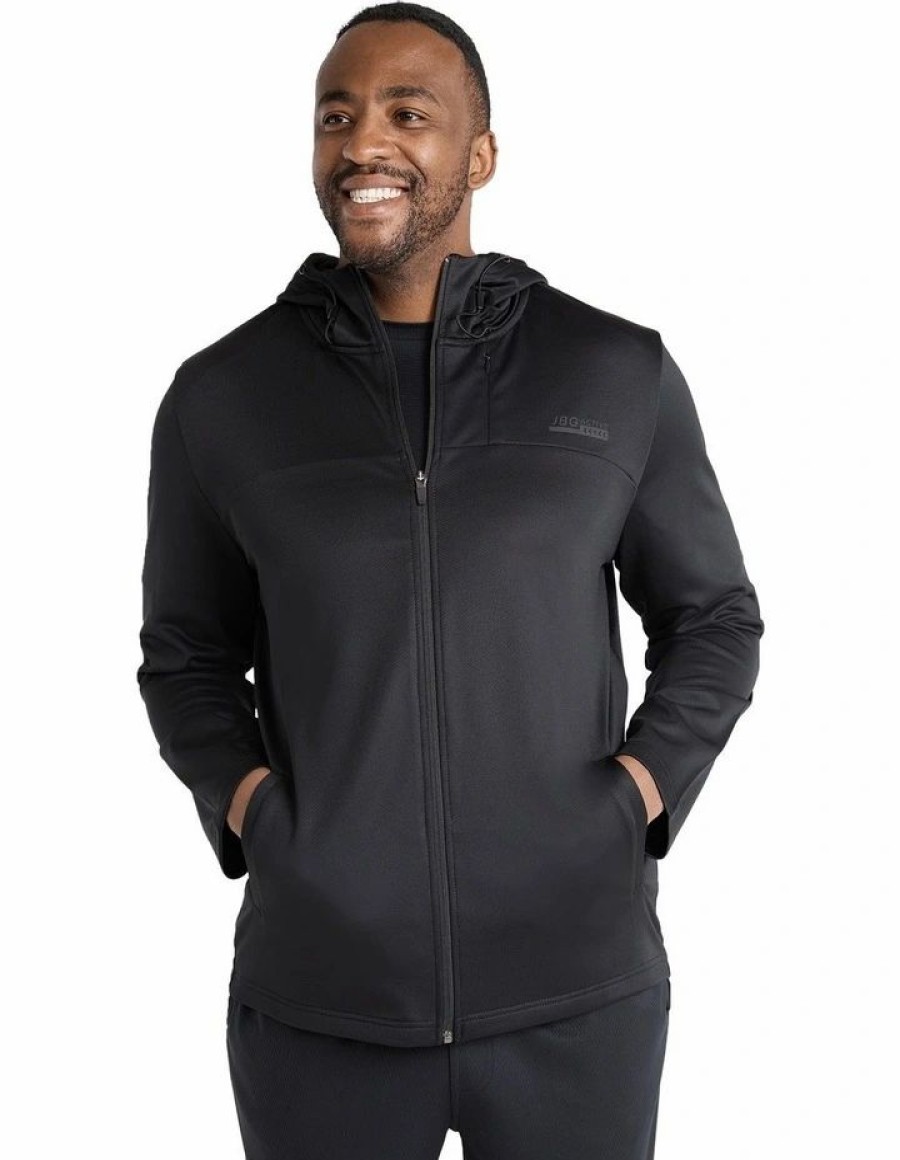 Big & Tall * | Johnny Bigg Classical Active Hoodie In Black