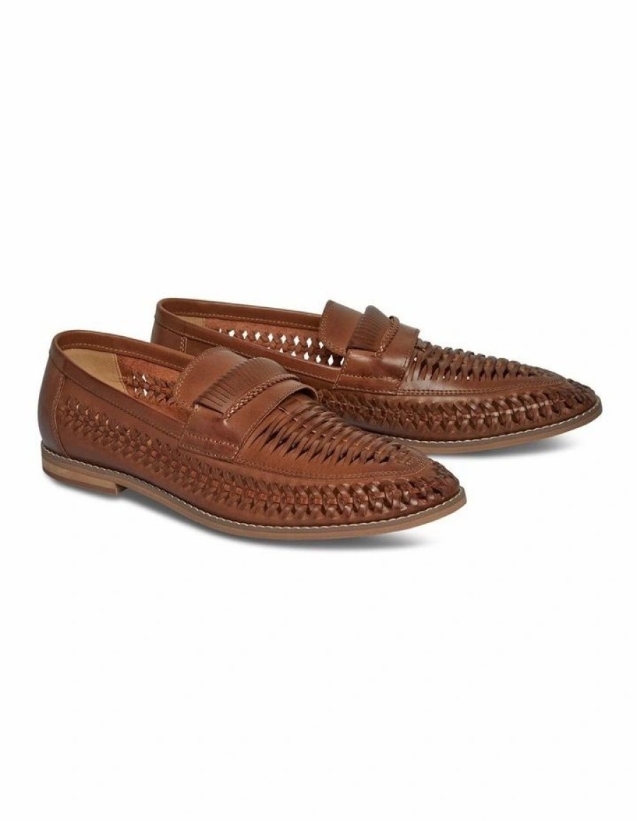 Shoes * | Johnny Bigg Best Quality Tate Woven Loafer In Tan