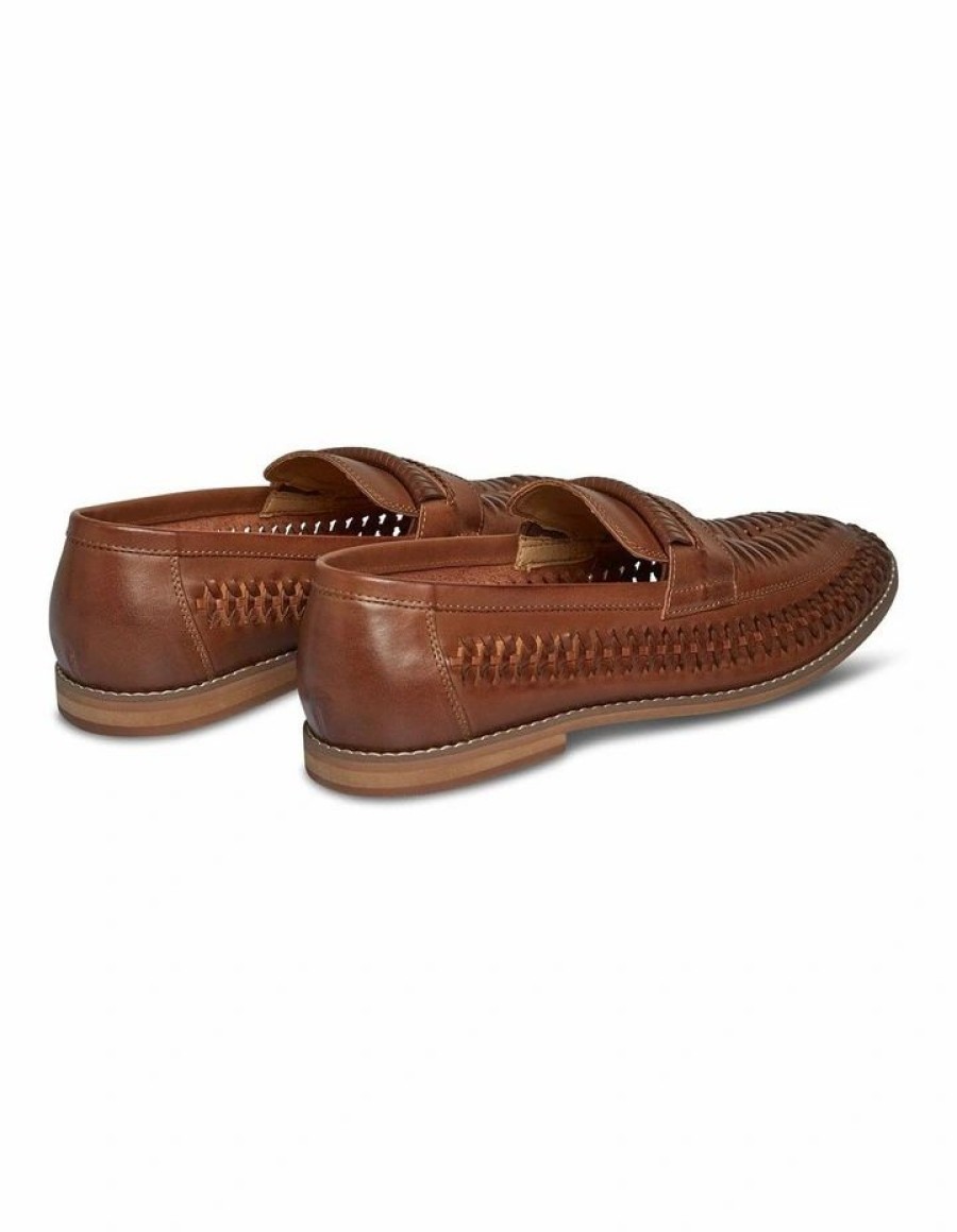 Shoes * | Johnny Bigg Best Quality Tate Woven Loafer In Tan