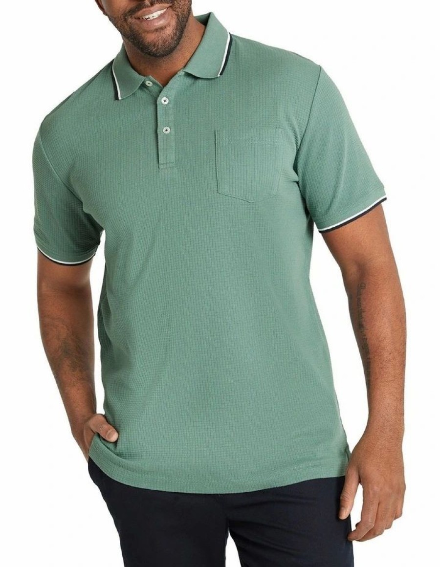 Clothing * | Johnny Bigg New Nixon Textured Polo In Mint