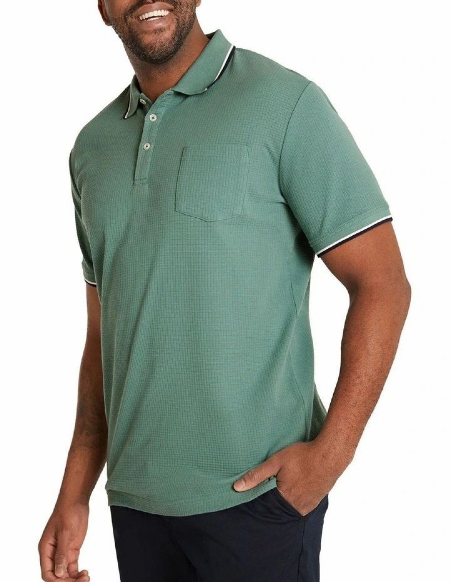 Clothing * | Johnny Bigg New Nixon Textured Polo In Mint