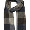 Accessories * | Johnny Bigg Cheaper Tonal Check Woven Scarf In Denim