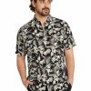 Big & Tall * | Johnny Bigg Clearance Tropics Print Shirt In Black