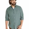 Big & Tall * | Johnny Bigg Less Expensive Anders Linen Shirt In Green Thyme