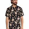 Big & Tall * | Johnny Bigg Classical Brixton Floral Print Shirt In Black