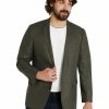 Big & Tall * | Johnny Bigg Outlet Sale Harrison Textured Stretch Blazer In Green Fern