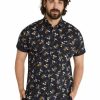 Big & Tall * | Johnny Bigg New Leon Floral Print Shirt In Black