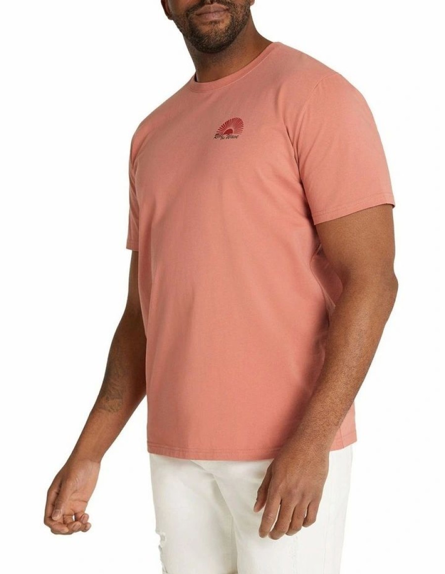 Clothing * | Johnny Bigg Premium Ride The Wave Crew Neck Tee In Coral