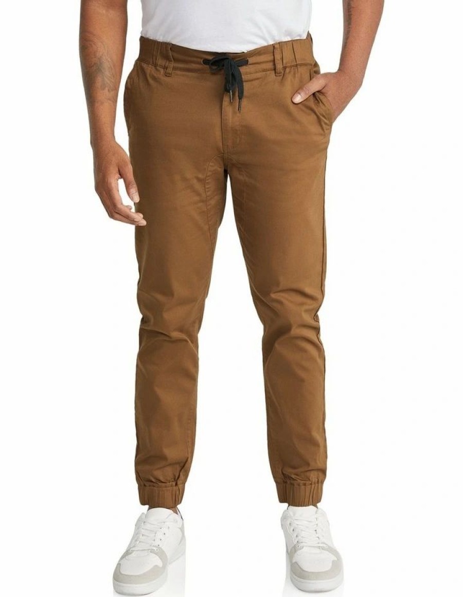 Clothing * | Johnny Bigg Typical Style Comfort Knit Jogger Pant In Brown Caramel