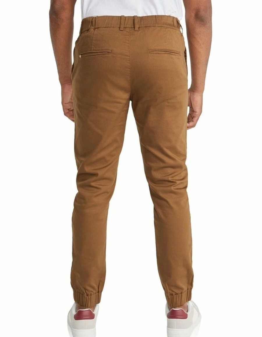 Clothing * | Johnny Bigg Typical Style Comfort Knit Jogger Pant In Brown Caramel