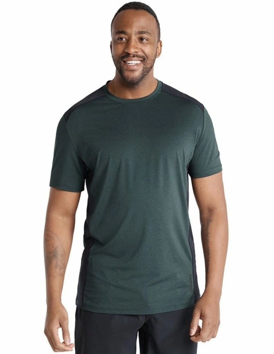 Clothing * | Johnny Bigg Typical Style Active Panel Tee In Green Forest