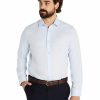 Suiting & Occasionwear * | Johnny Bigg Outlet Sale Trey Bamboo Blend Dress Shirt In Sky