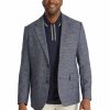 Big & Tall * | Johnny Bigg New Elio Check Stretch Blazer In Blue Navy