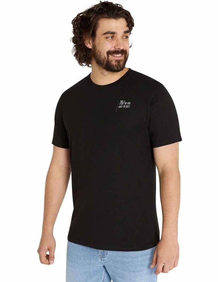 Clothing * | Johnny Bigg Premium Unknown Horizon Crew Neck Tee In Black